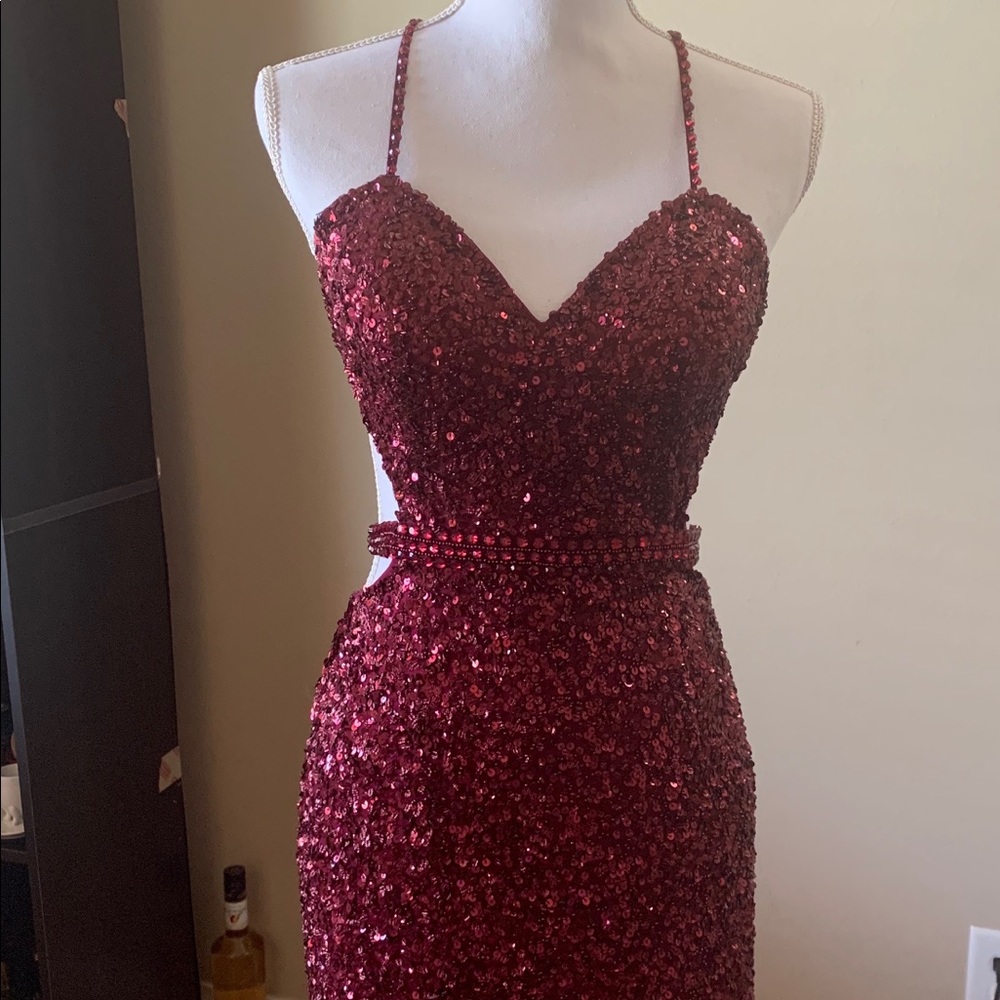 Red sequence Dress